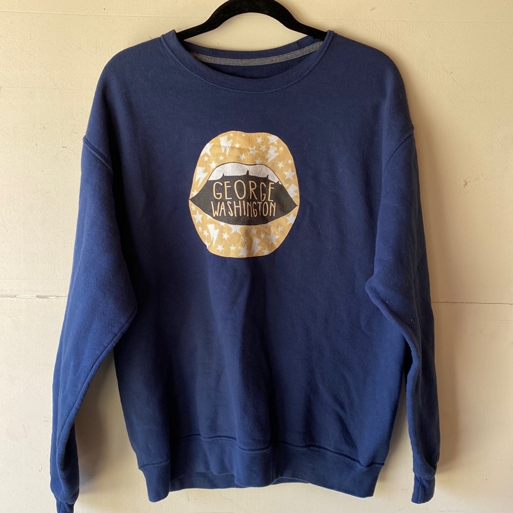 Navy George Washington Mouth Sweatshirt